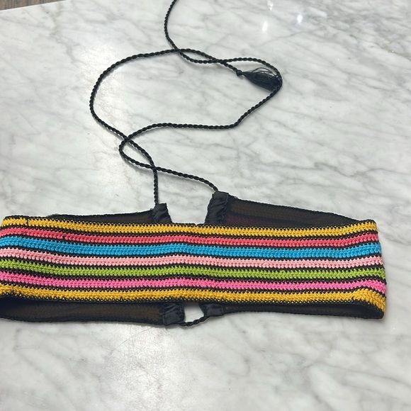 Anthropologie | My Beachy Side NWT Copacabana Rainbow Bikini Size Small - Picture 11 of 12